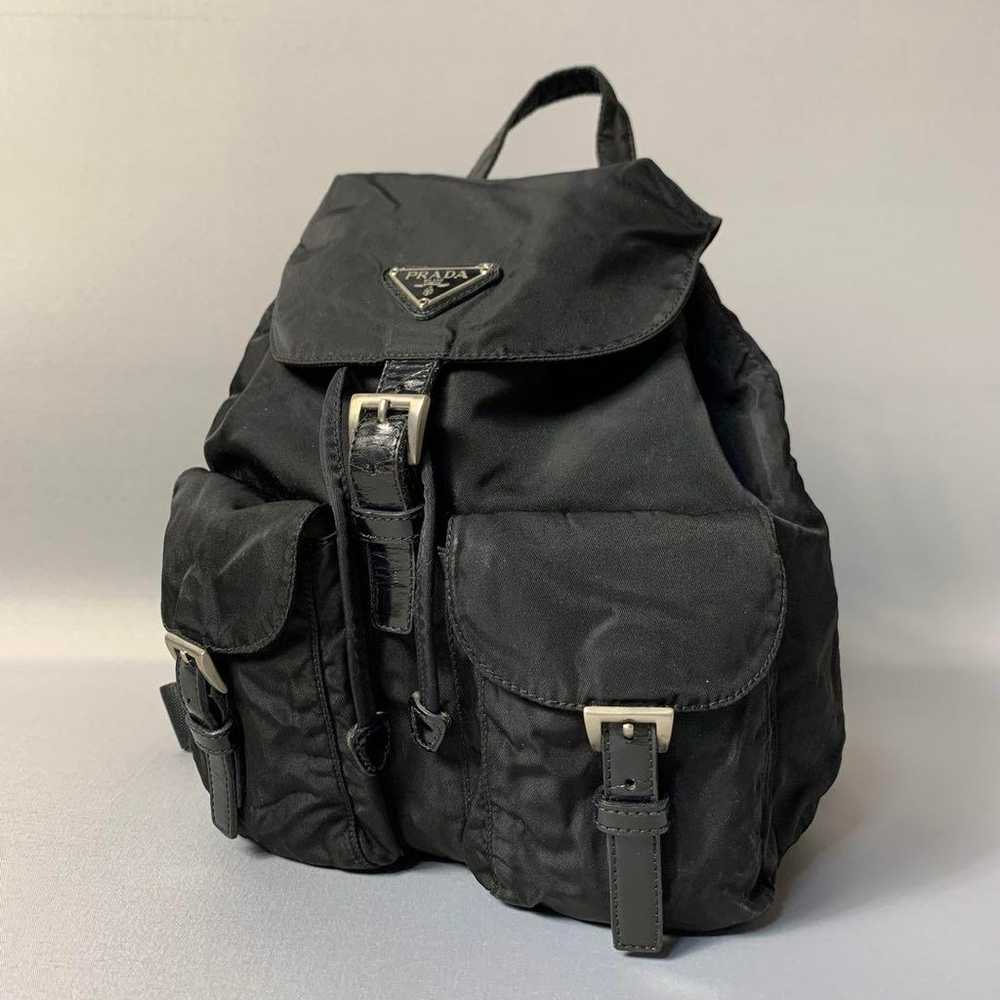 67B115 | Prada Tessuto Backpack Black - image 1