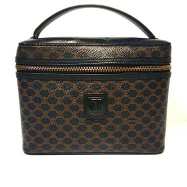 【Rare】CELINE Macadam Vanity Bag Black