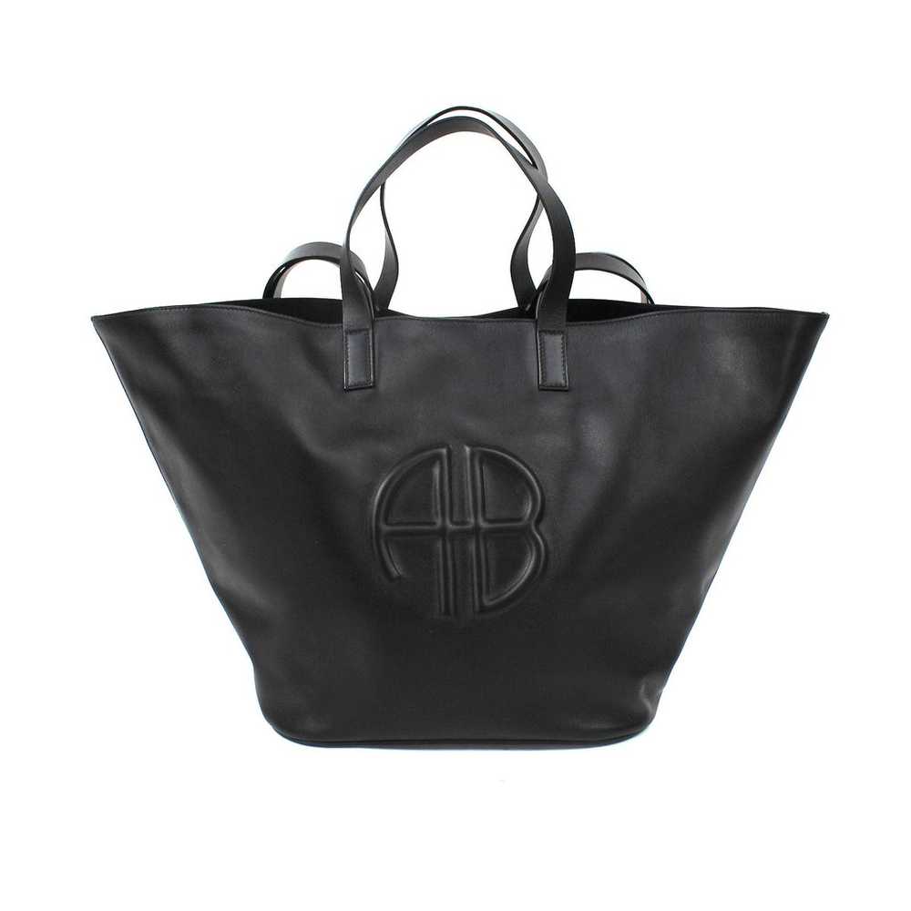 Anine Bing Palermo Tote Bag NEW Black Leather Car… - image 3