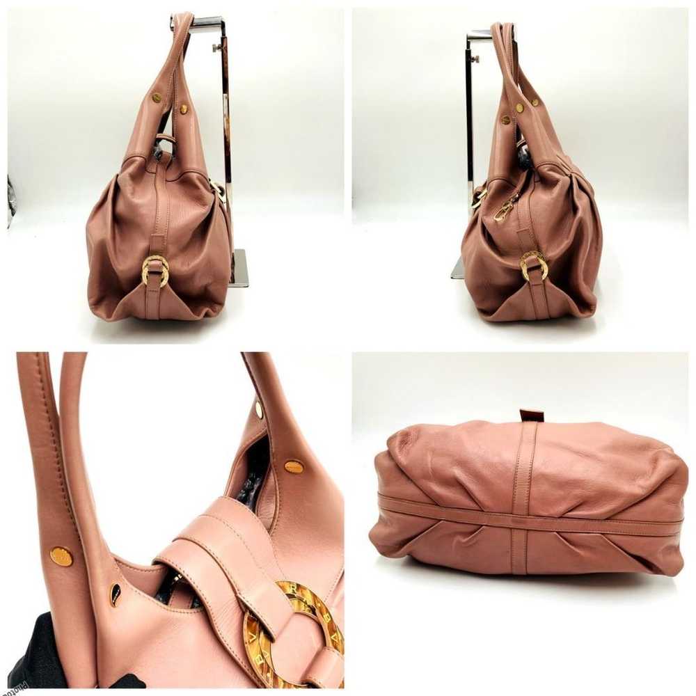 BVLGARI Bvlgari Shoulder Bag Smokey Pink Ring 1004 - image 11