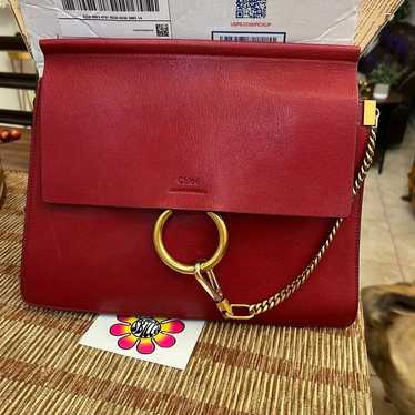 Authentic Preloved Chloe Red Crossbody or clutch - image 1