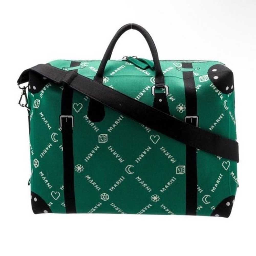 Marni Large weekender logo tote bag - image 3