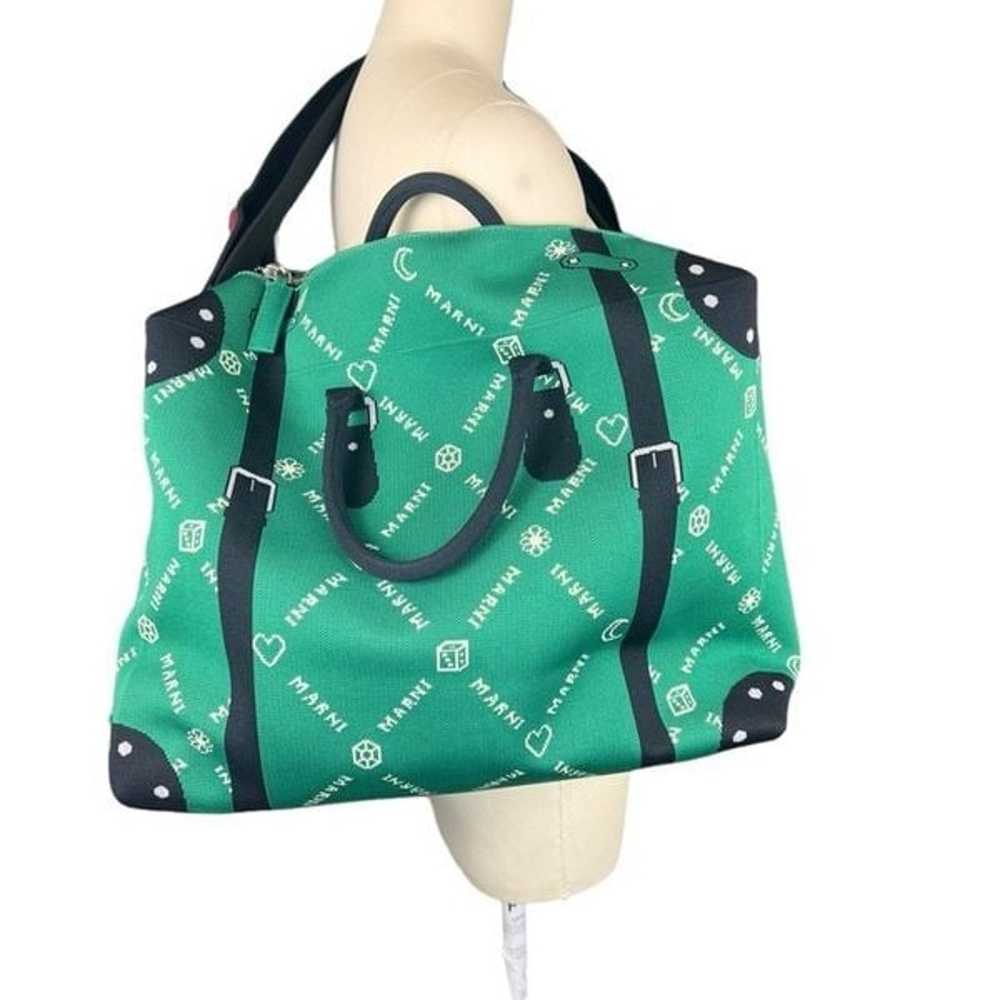 Marni Large weekender logo tote bag - image 7