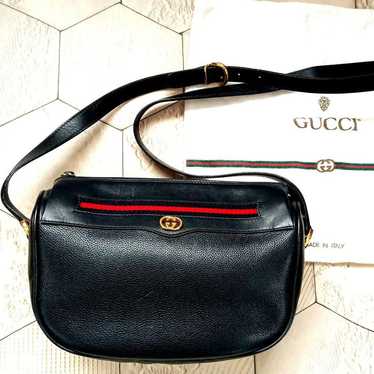 GUCCI Vintage Old Gucci Sherry Line Shoulder Bag