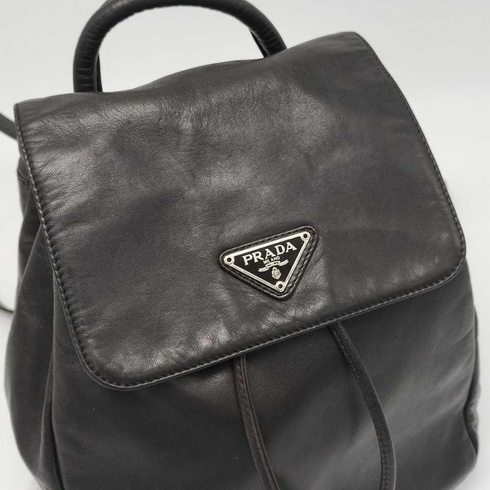 Excellent condition ✨ Prada Backpack Dark Brown V… - image 4