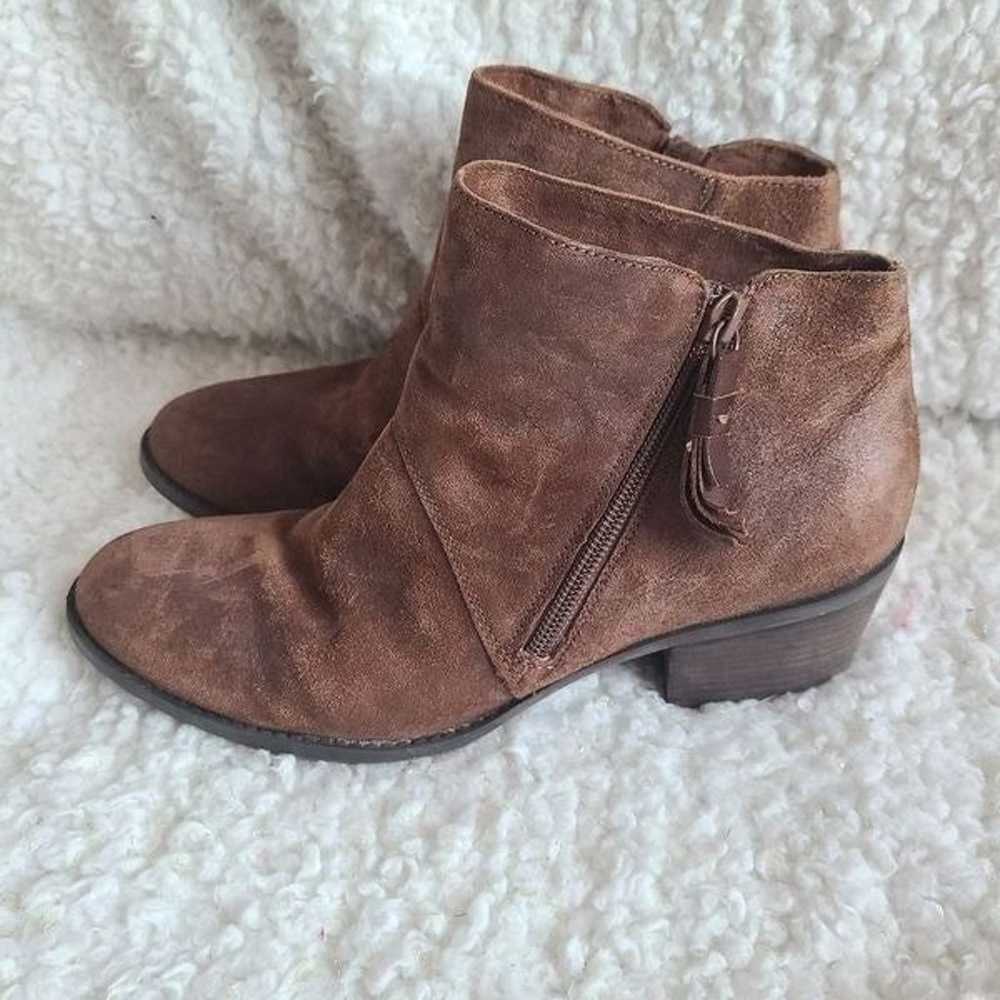 Umberto Raffini Brown Suede Ankle Boots sz 38 - image 6