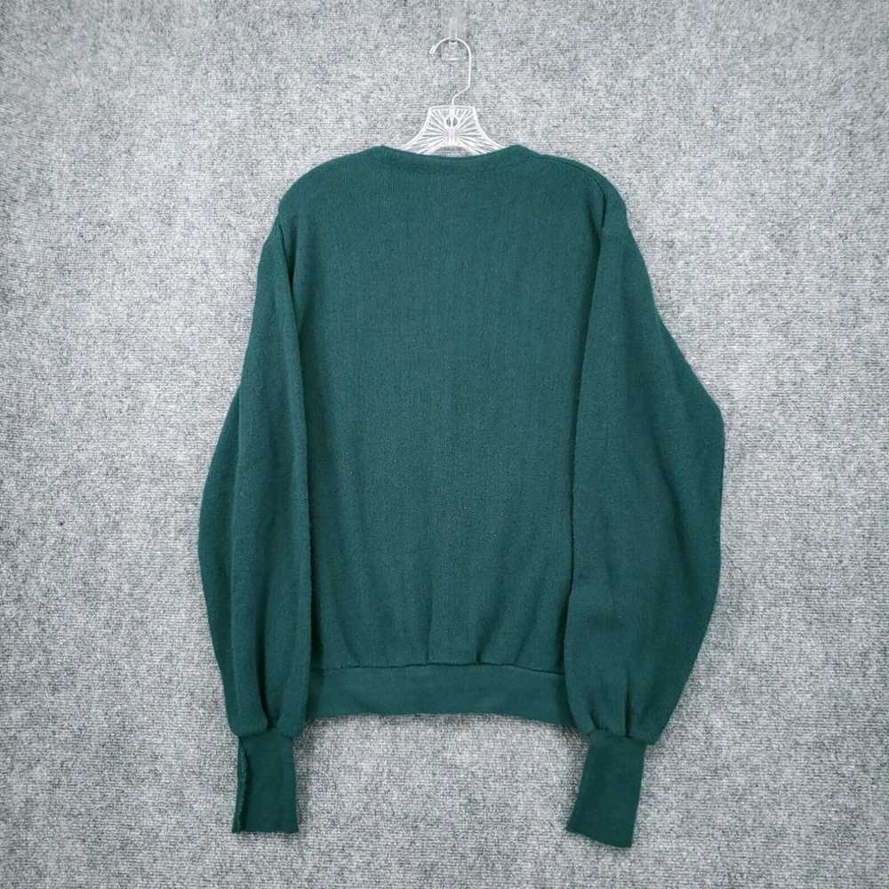 Lacoste Authentic Retro Chic Green Knit Cardigan … - image 2