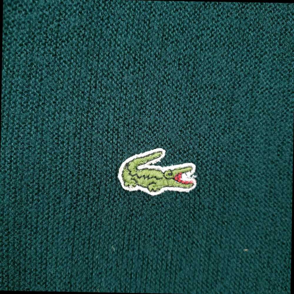 Lacoste Authentic Retro Chic Green Knit Cardigan … - image 4