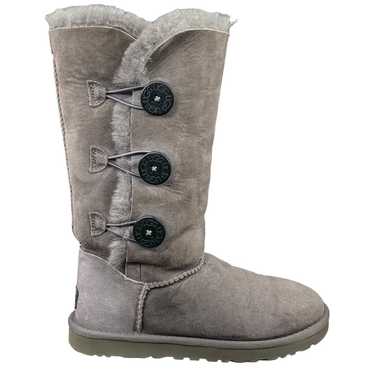 UGG Women’s Bailey Button III Black Suede Winter … - image 1