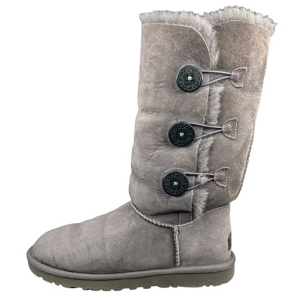 UGG Women’s Bailey Button III Black Suede Winter … - image 3