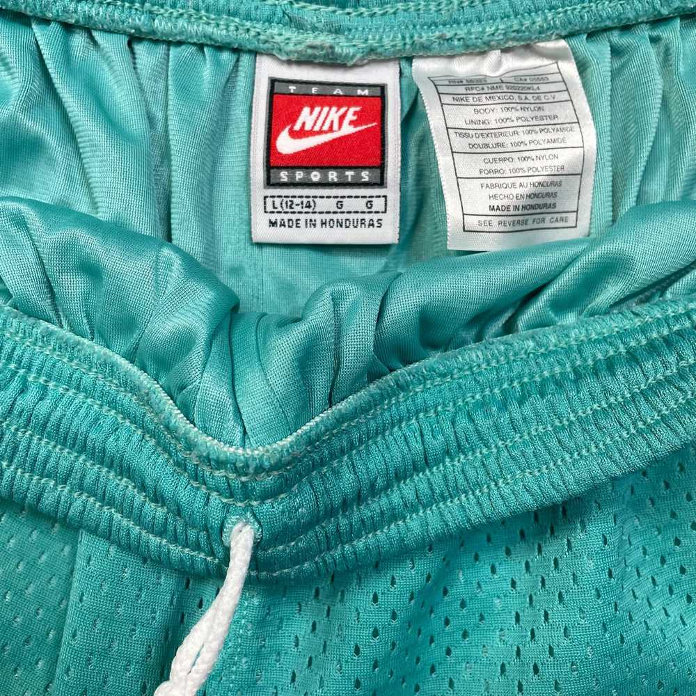 NIKE Womens Turquoise Nylon Mesh Shorts Active Sp… - image 5