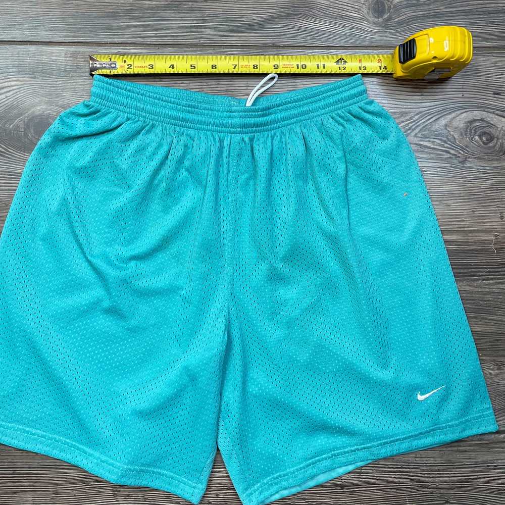 NIKE Womens Turquoise Nylon Mesh Shorts Active Sp… - image 8