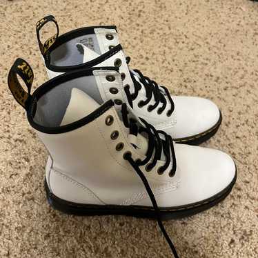 White Doc Marten boots