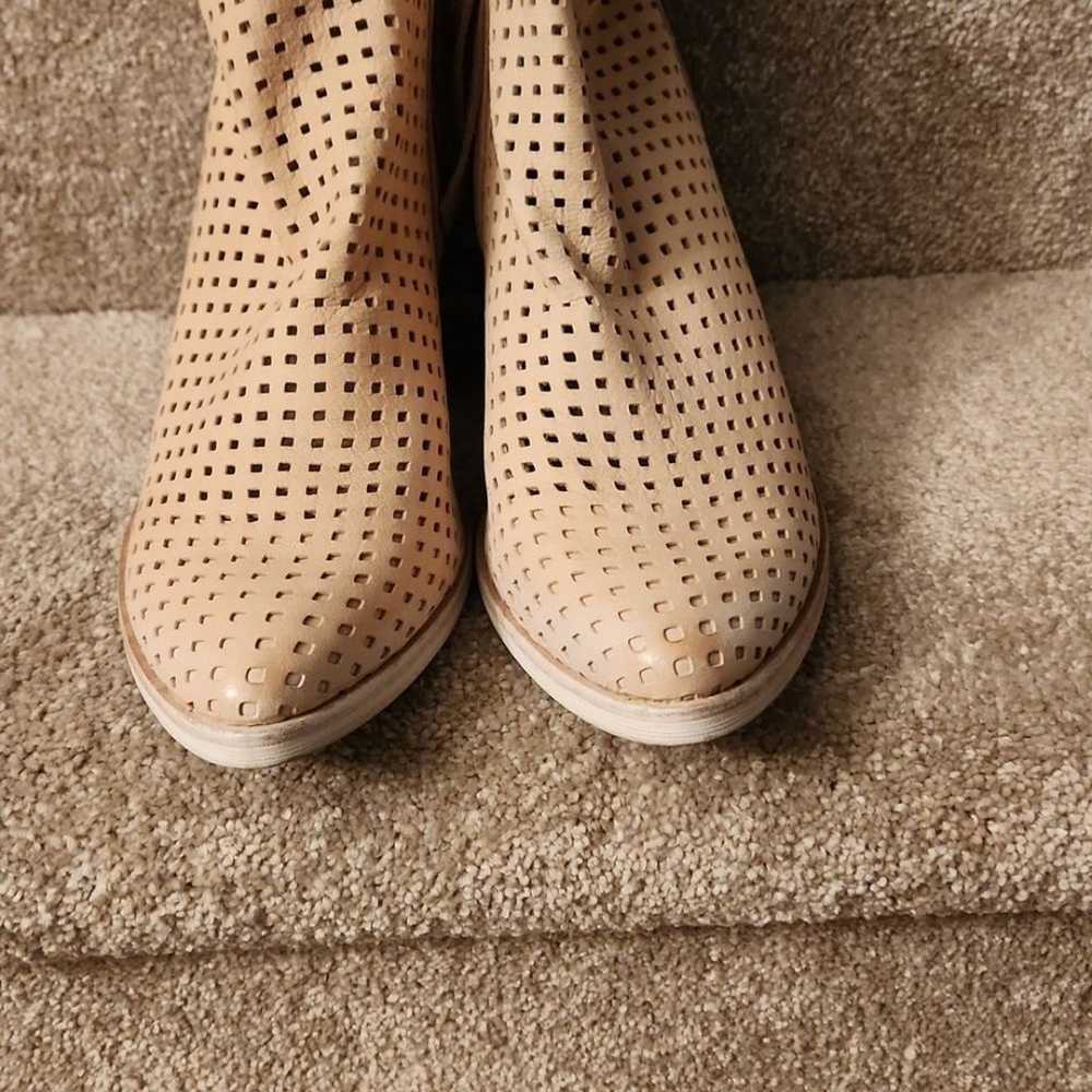 Dolce Vita "Kenyon" Tan Perforated Heeled Ankle B… - image 3