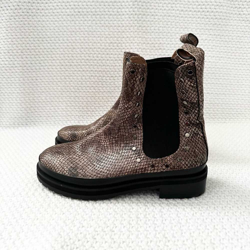 Aerosoles Camila Stud Brown Snake Embossed Chelse… - image 3