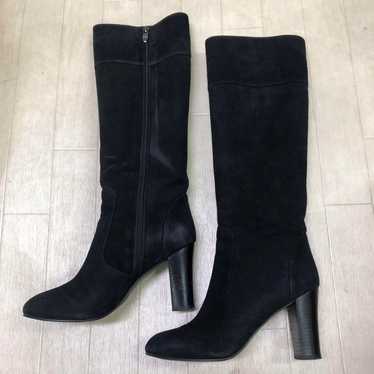 Used Diana Suede Long Boots Black 23.5cm - image 1