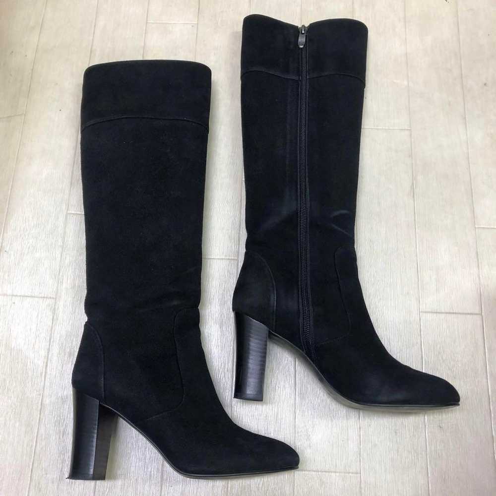 Used Diana Suede Long Boots Black 23.5cm - image 2