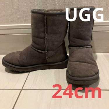 UGG Sheepskin Boots, Gray, 24cm - image 1