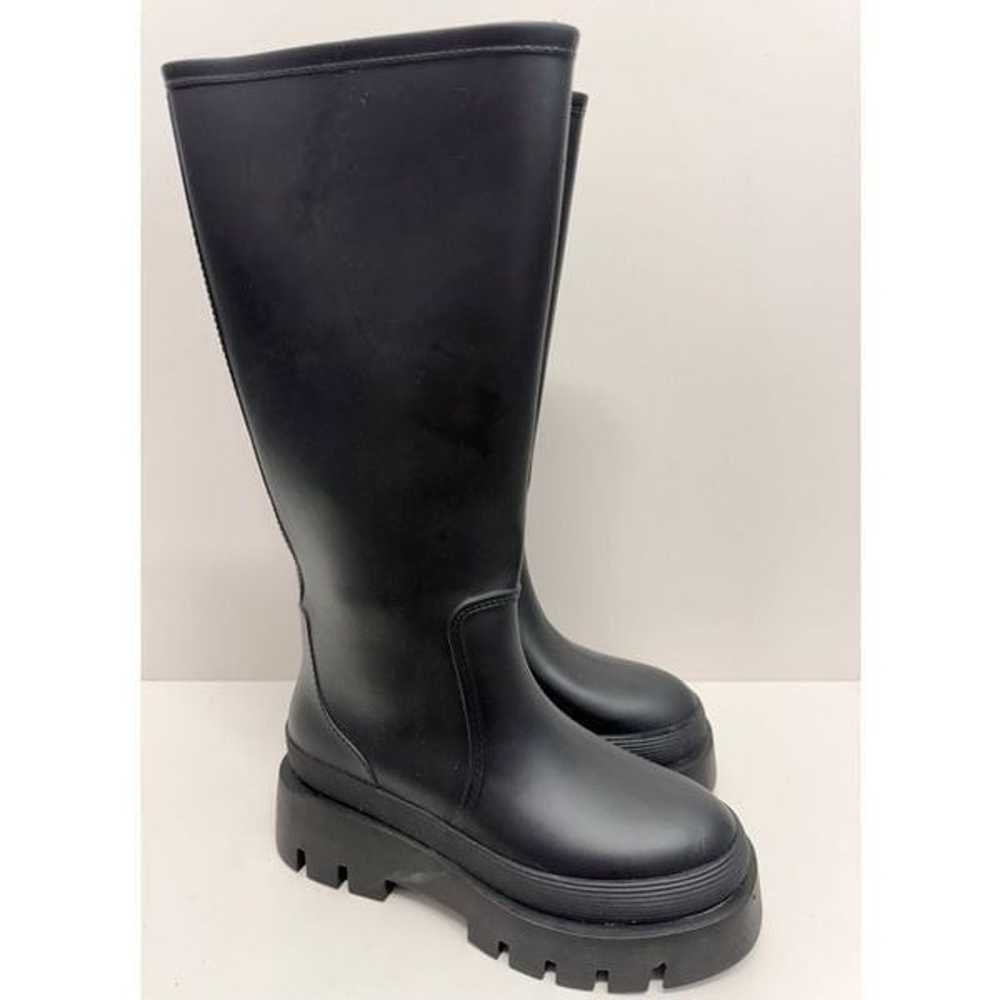 Jeffrey Campbell Rain Boots Size 6 Black Outdoor … - image 2