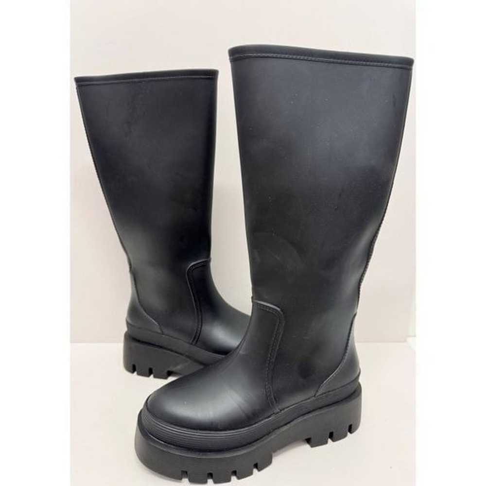 Jeffrey Campbell Rain Boots Size 6 Black Outdoor … - image 5