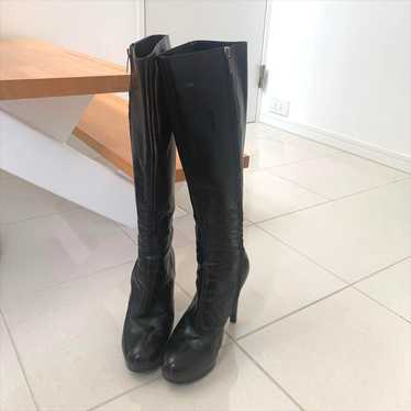 Sergio Rossi Long Boots Leather Size 22.5 / 35.5 … - image 1