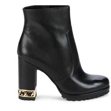 KARL LAGERFELD Lalana Leather Heeled Boots