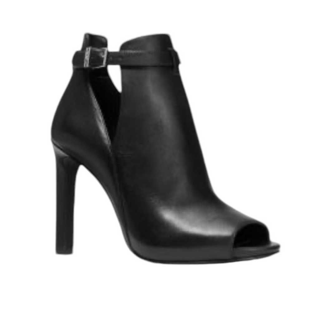 NWOT Michael Kors Lawson Open-Toe Black Bootie – … - image 1