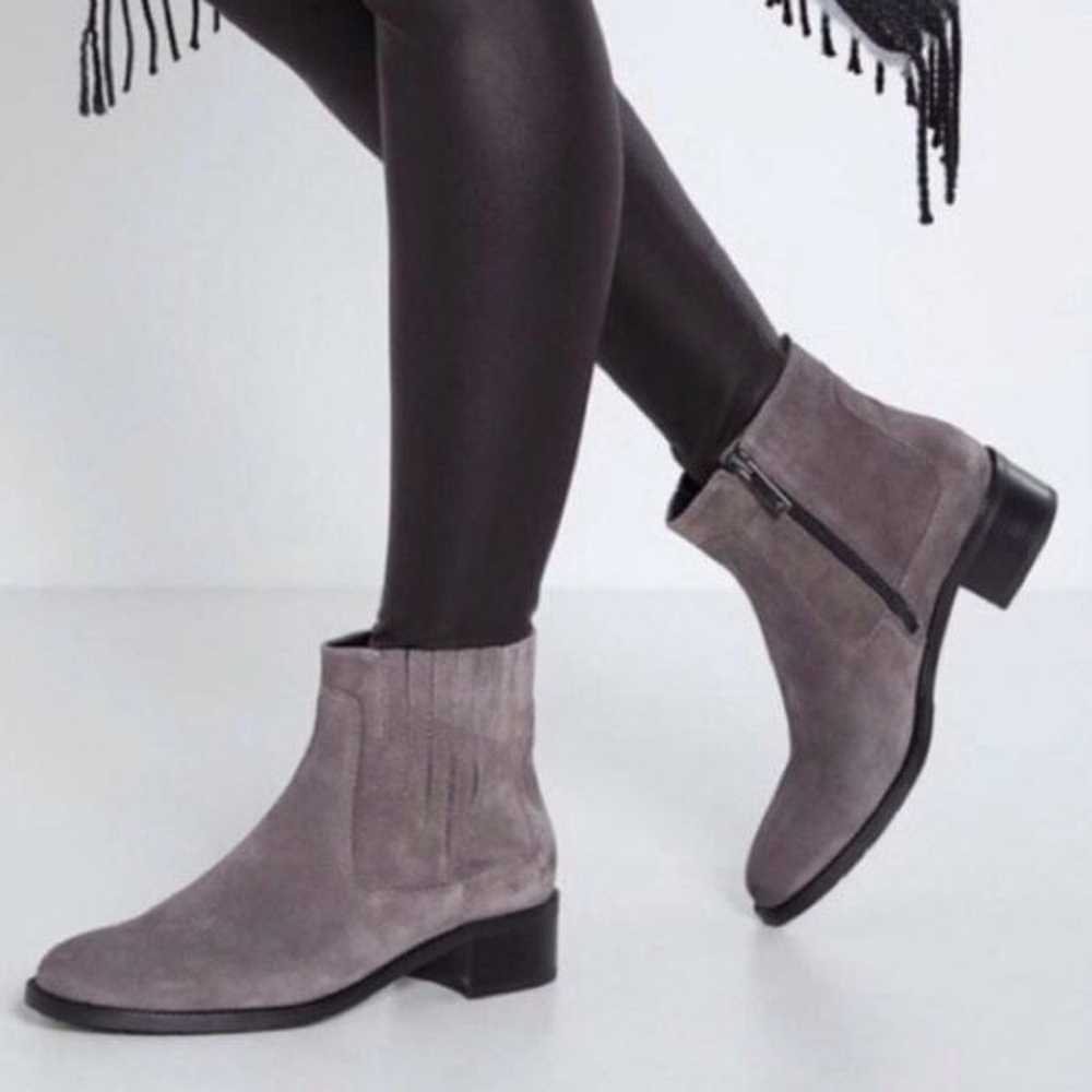 Aquatalia Gray Suede Oribella Ankle Boots Size EU… - image 1