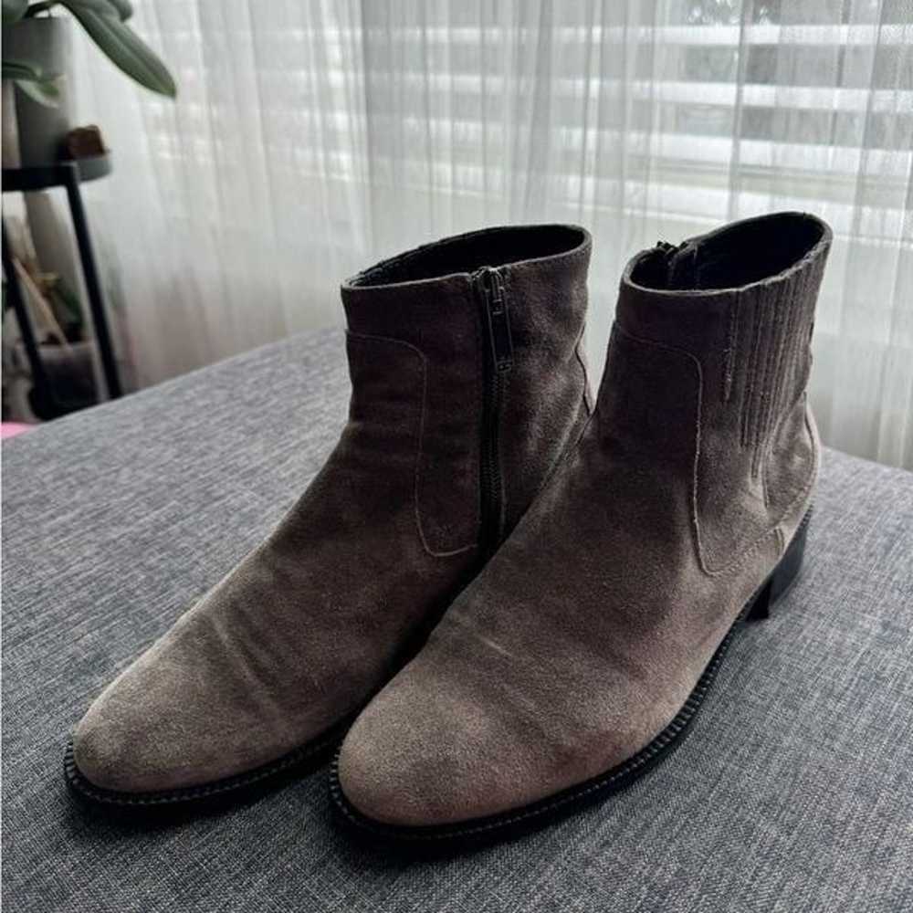 Aquatalia Gray Suede Oribella Ankle Boots Size EU… - image 3