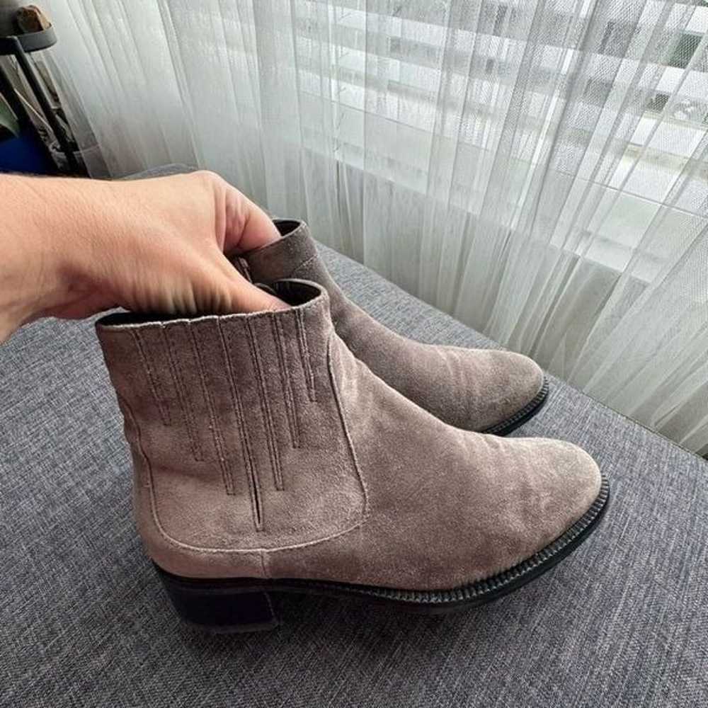 Aquatalia Gray Suede Oribella Ankle Boots Size EU… - image 4