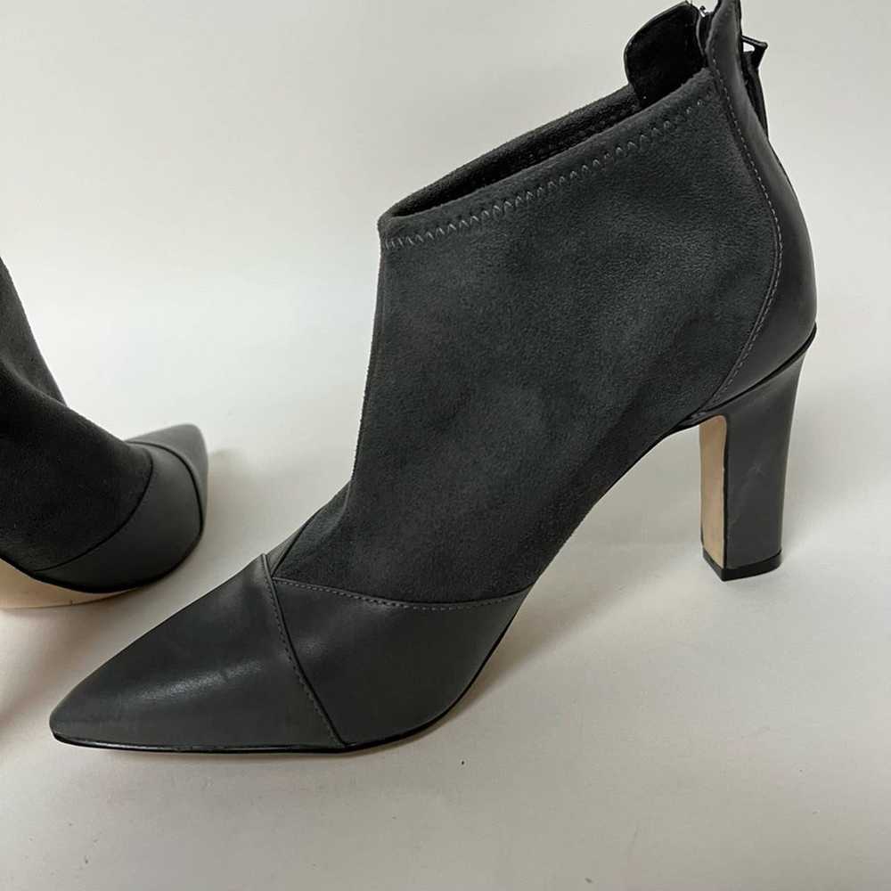 Cole Haan Ankle Boots Heeled Grey Suede Leather P… - image 5