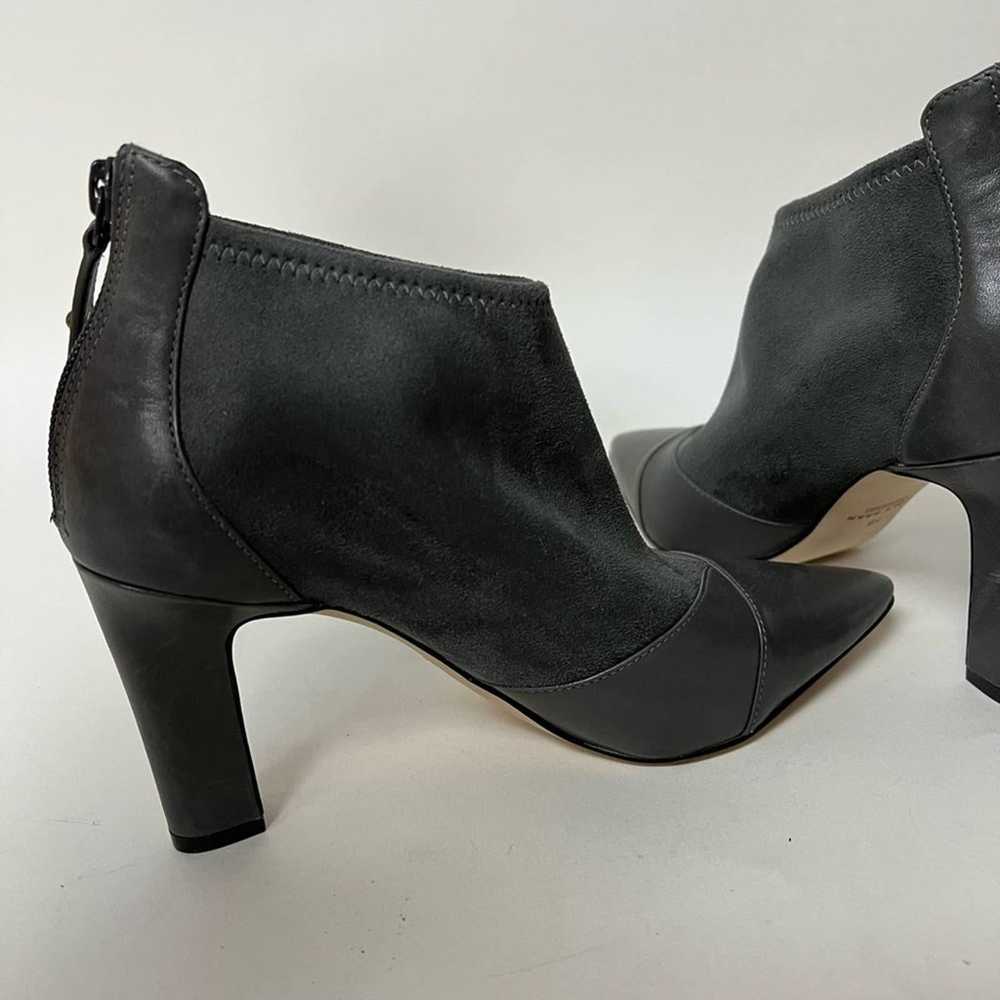 Cole Haan Ankle Boots Heeled Grey Suede Leather P… - image 6