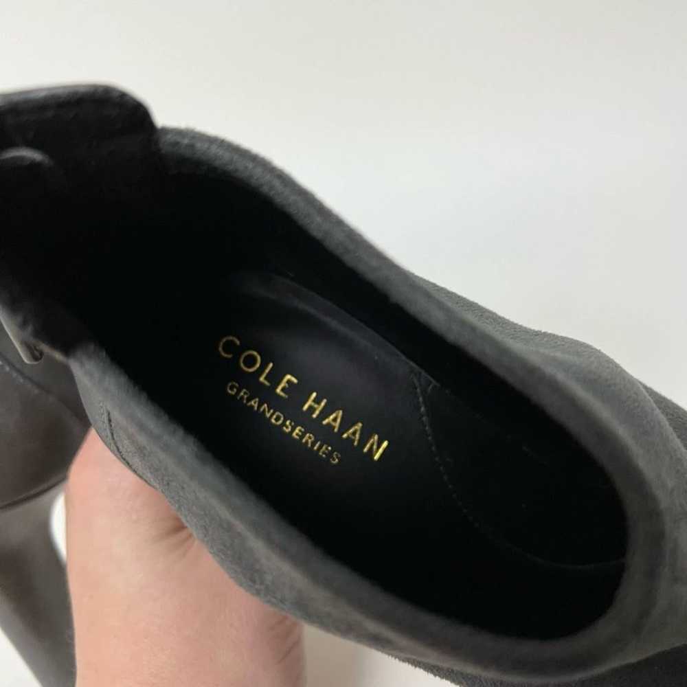 Cole Haan Ankle Boots Heeled Grey Suede Leather P… - image 7