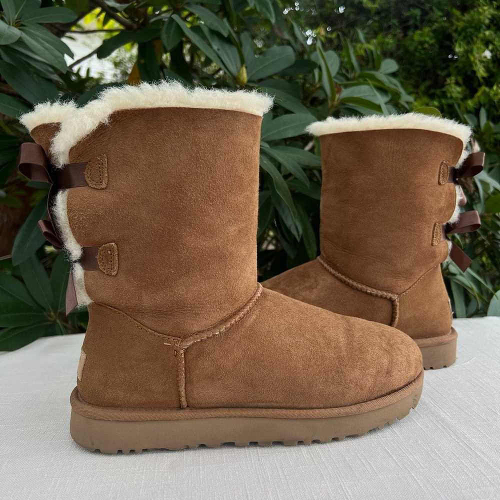 UGG Women's Bailey Bow II Size 8 US Chestnut 1016… - image 3