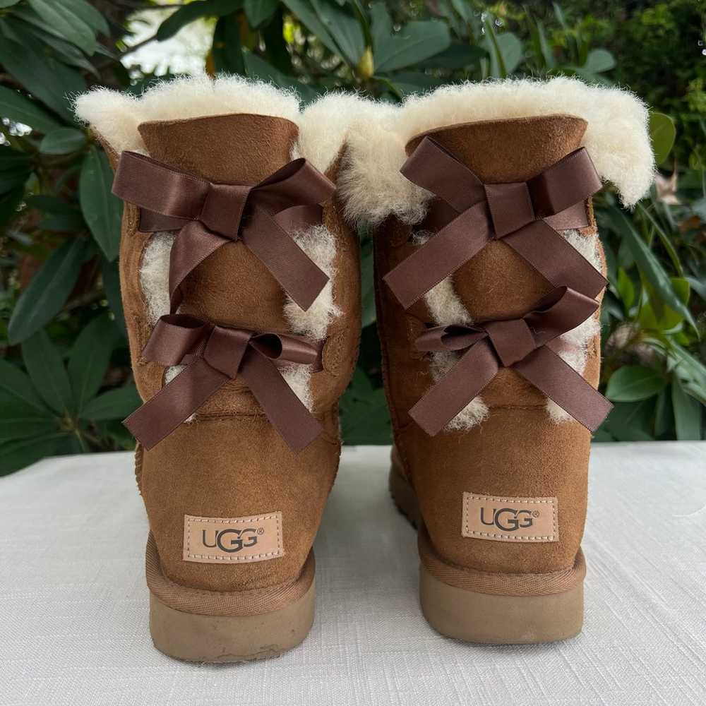 UGG Women's Bailey Bow II Size 8 US Chestnut 1016… - image 4