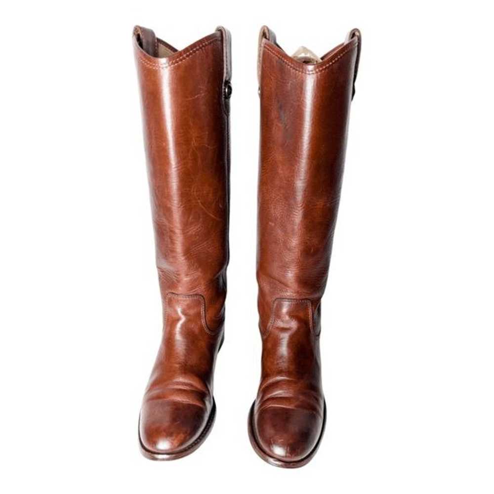 FRYE Melissa Tall Cognac Leather Riding Boot Size… - image 5