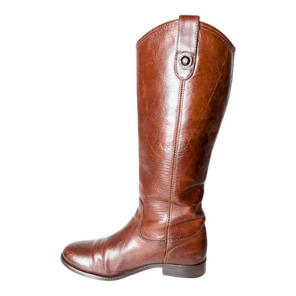 FRYE Melissa Tall Cognac Leather Riding Boot Size… - image 7