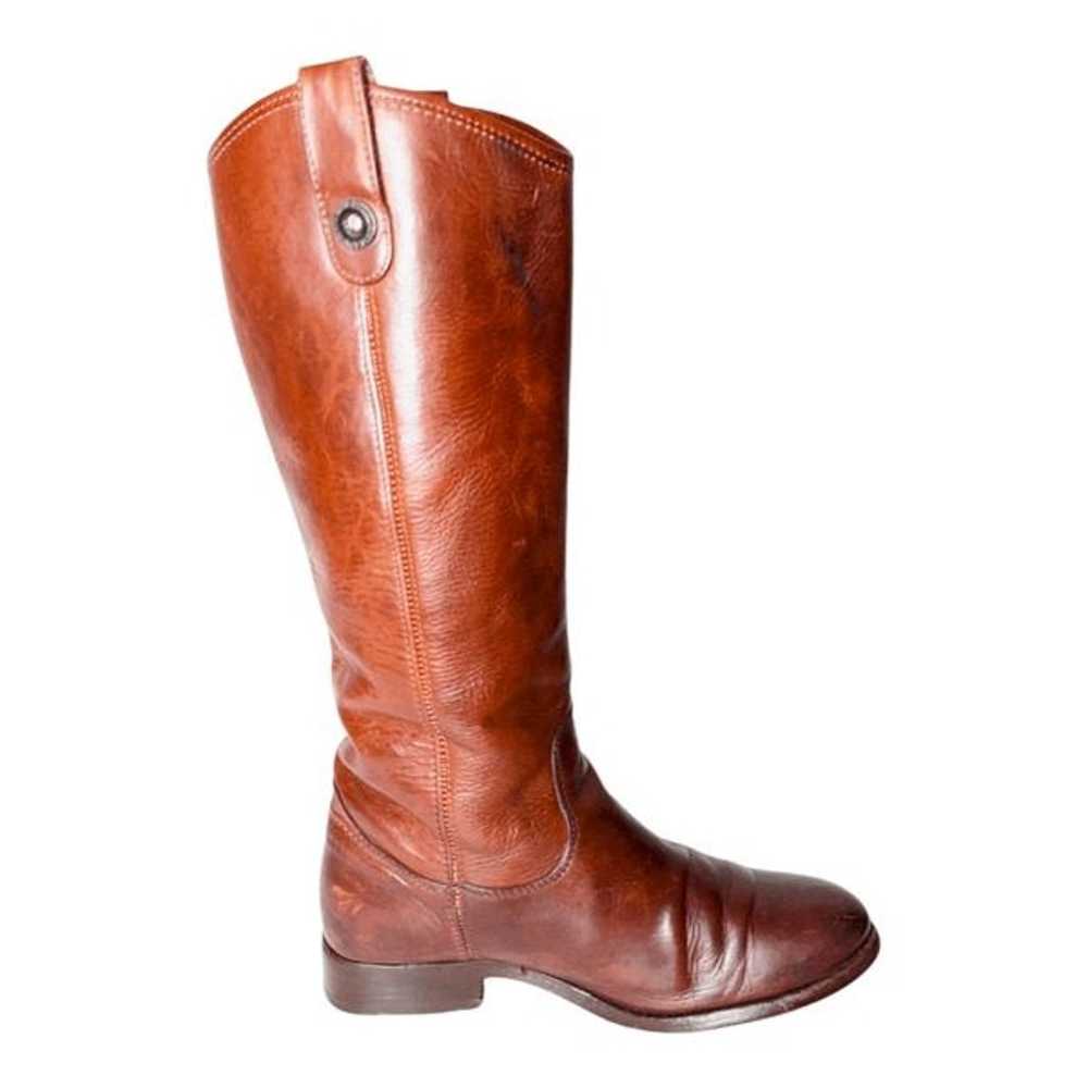 FRYE Melissa Tall Cognac Leather Riding Boot Size… - image 8