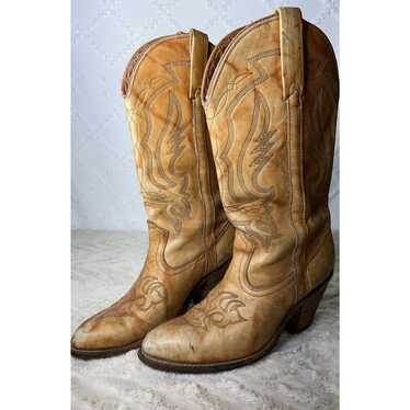 Vintage sold Capezio Western Leather Tapestry Cowboy Boots