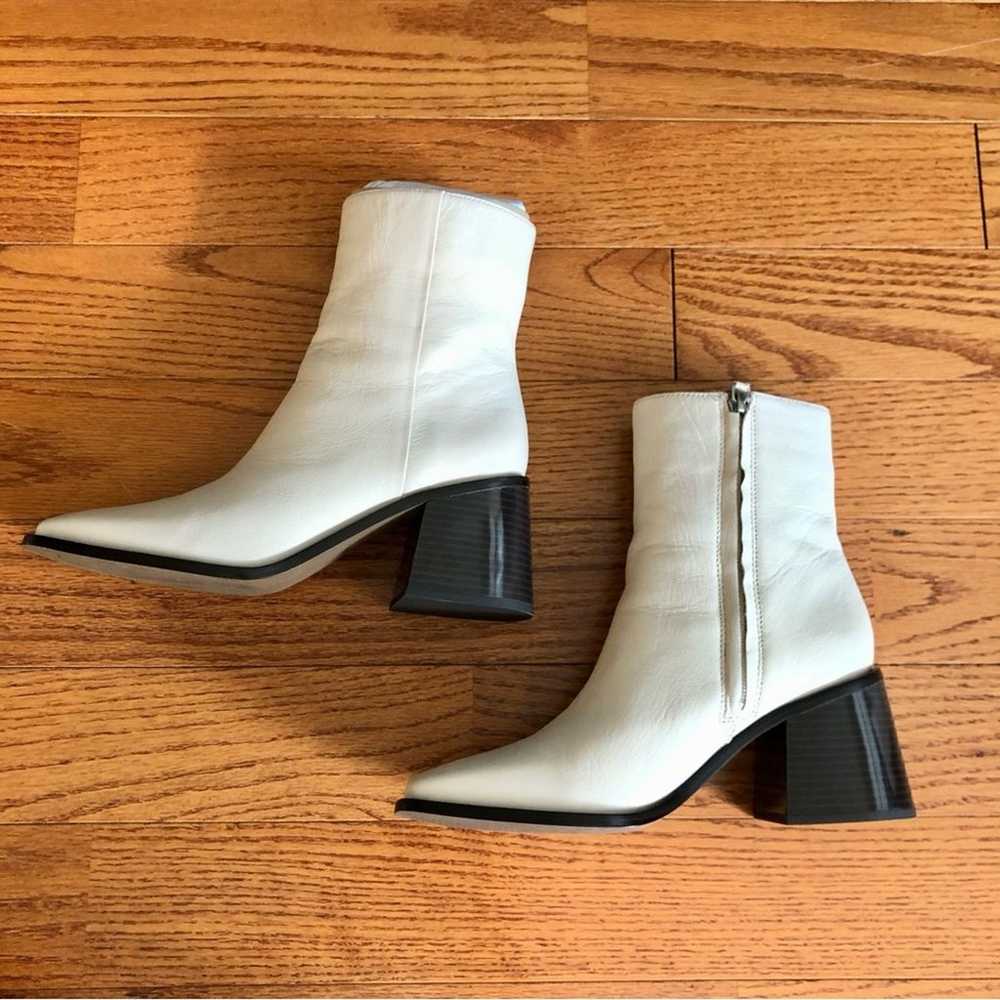 SAM EDELMAN WINNIE Ivory Leather Bootie Women’s S… - image 12