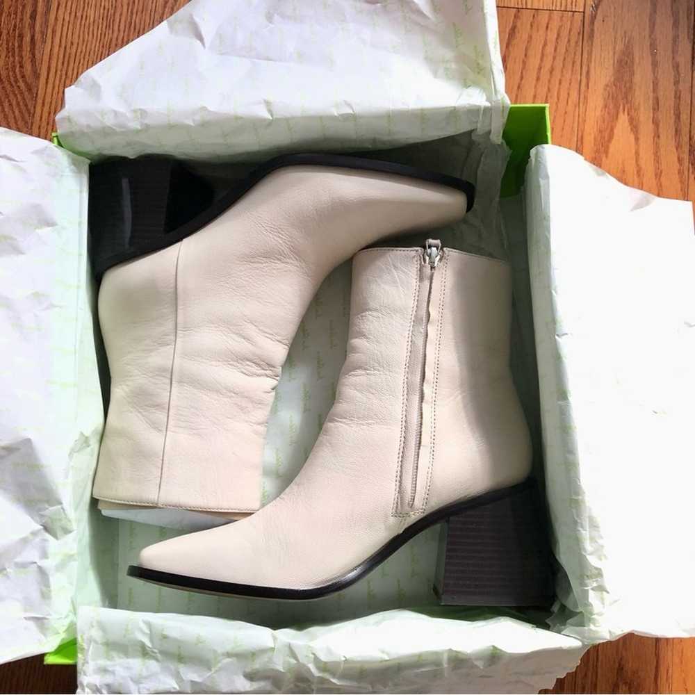 SAM EDELMAN WINNIE Ivory Leather Bootie Women’s S… - image 3