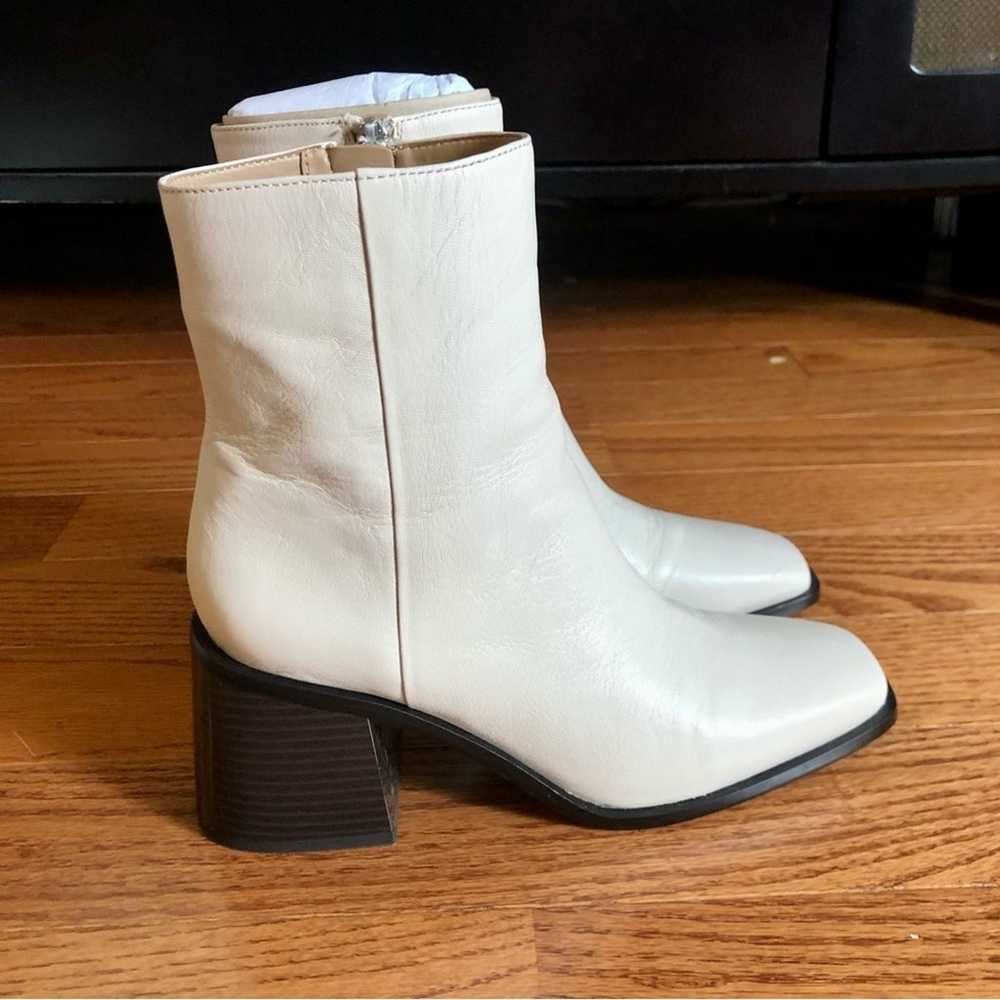 SAM EDELMAN WINNIE Ivory Leather Bootie Women’s S… - image 5