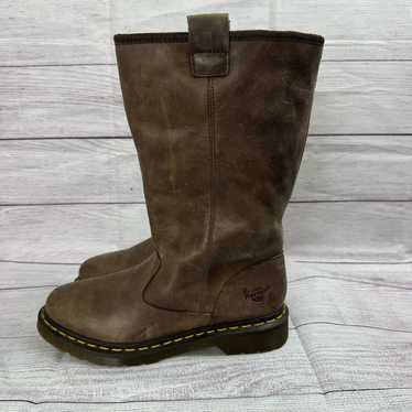 Dr. Martens Jenny Sherpa Lined Brown Leather Mid-… - image 1