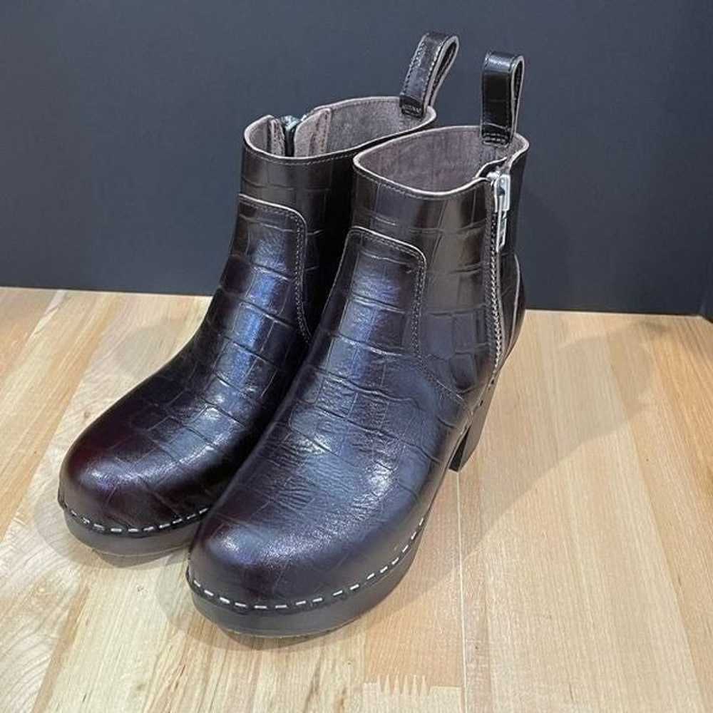 Swedish Hasbeens Boots Zip It Emy Clog Ankle Boot… - image 2