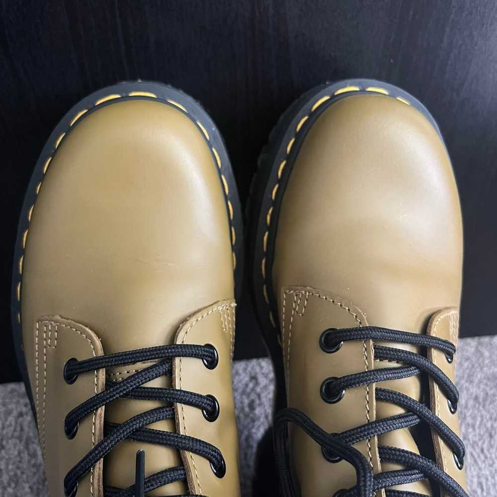 DR. MARTENS JADON PLATFORM BOOTS IN ANTIQUE OLIVE - image 4