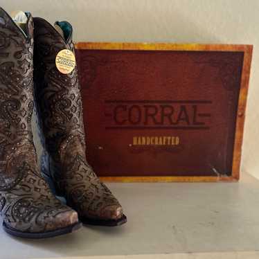 Corral Boots A3567 Size 10 Cognac Ladies Western … - image 1