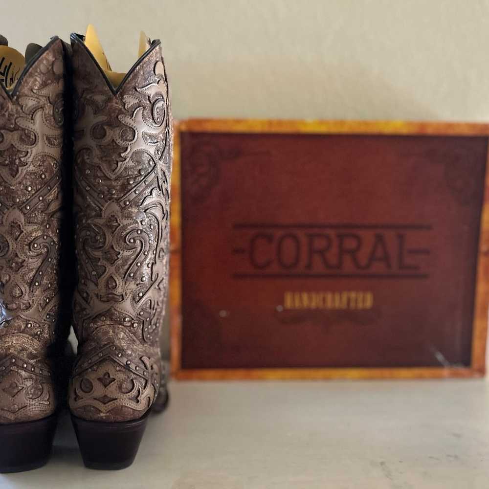 Corral Boots A3567 Size 10 Cognac Ladies Western … - image 5