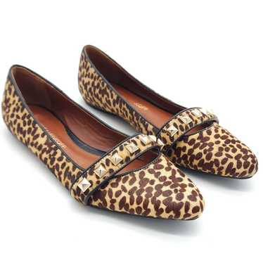 Rebecca Minkoff Ira Calf Hair Cheetah Studded Poi… - image 1