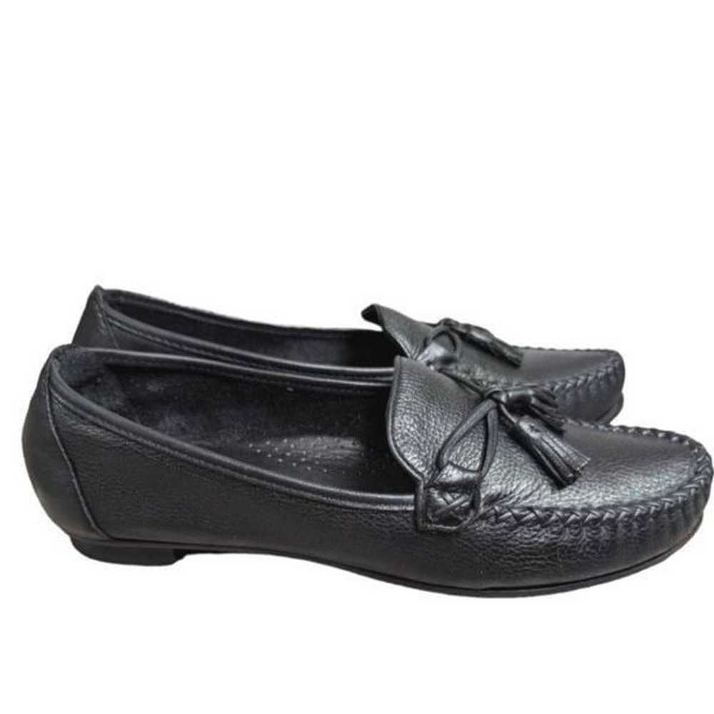 Cole Haan Black leather tassel pinch loafers mocc… - image 2