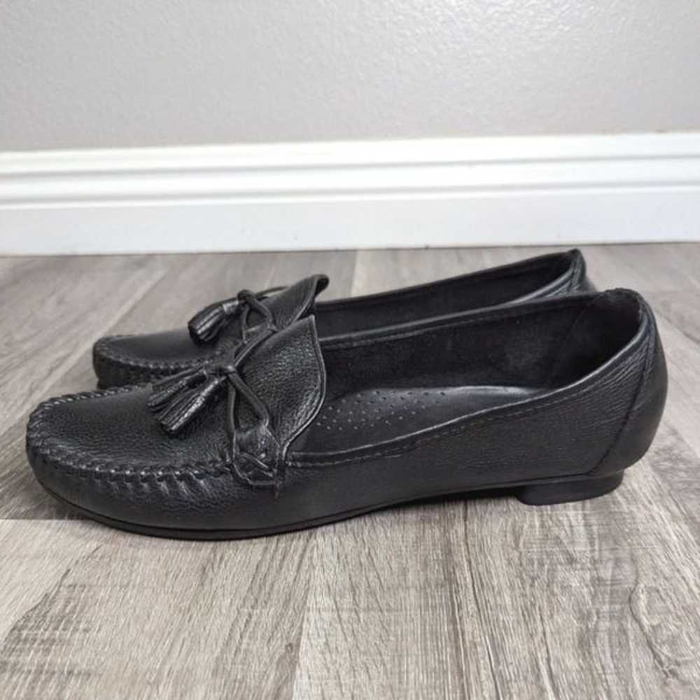 Cole Haan Black leather tassel pinch loafers mocc… - image 3